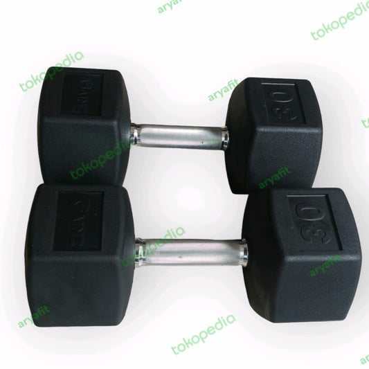 Hexagonal Rubber Dumbbell 2×35kg
