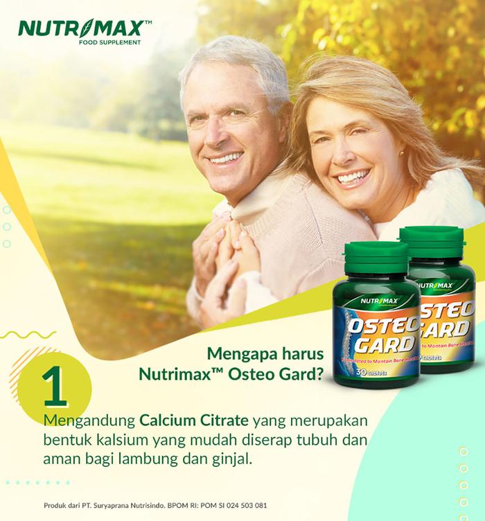Nutrimax Osteo Gard Kalsium Tulang Osteoporosis Isi 30 Tablet - 30 TABLET