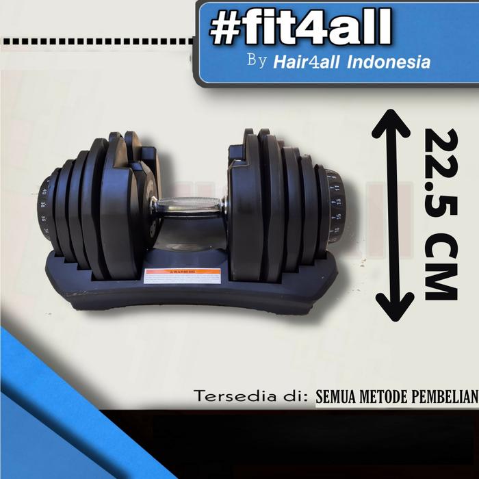 F202 40KG Kettler Bowflex ADJUSTABLE DUMBELL set barbel alat fitness