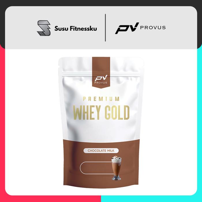 Provus Premium Whey Gold 900gr - Whey Protein Concentrate susu fitness - VANILLA - 900GR, SACHET PWG