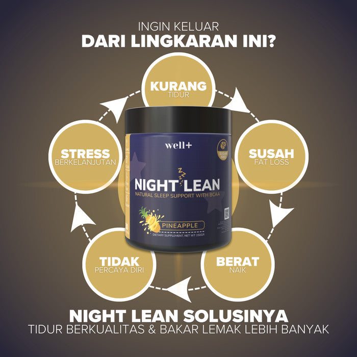 Well+ Night Lean Fat Burner Sleep Support 150 Gram