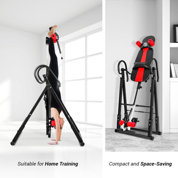 OneTwoFit Heavy Duty Folding Inversion Table Therapy Stretching Machin