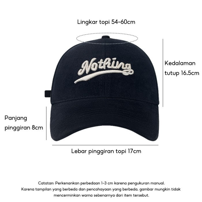 OneTwoFit Baseball Cap Adjustable length High Quality Bordir Baseball