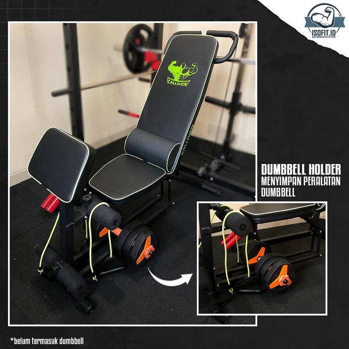 Adjustable Bench Press / Kursi Gym Multifungsi / Kursi Latihan Kebugaran dengan tali resistensi - YLD-53