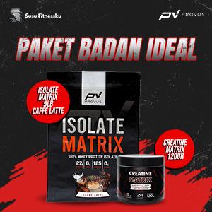 [BUNDLE] PROVUS Isolate Matrix 5LB + Creatine Matrix 120gr - Strawberry