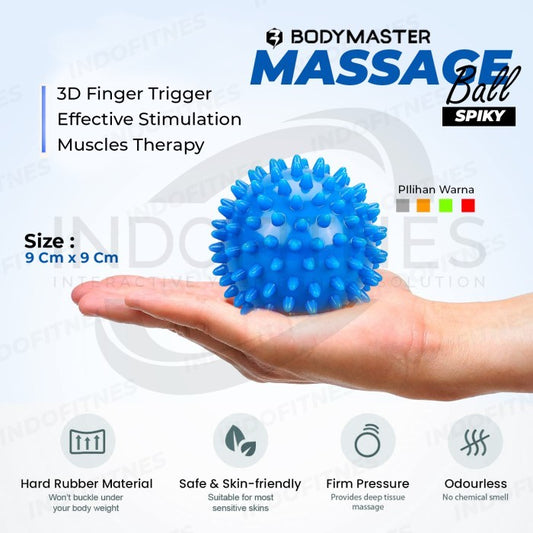 BODYMASTER Massage Ball Therapy Roller Single Double Spiky Bola Pijat - Spiky