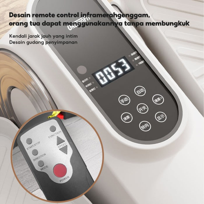 OneTwoFit Mini Exercise Bike Mini Stepper Exercise Bike Sepeda Statis Terapi Portable - Putih