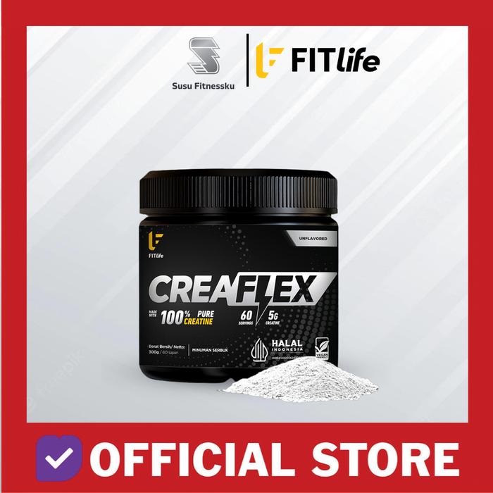 Fitlife Creaflex 300 Gram Unflavored | 100% Pure Creatine Monohydrate - Lychee