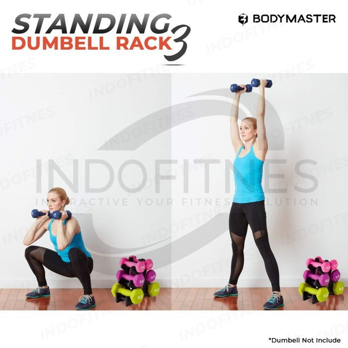 BODYMASTER Standing Dumbell Rack 3 Susun BM-A029 Rak vertical