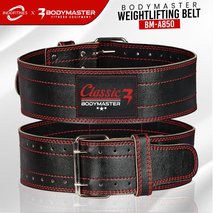 BODYMASTER Gym Belt BM-WB850 Classic Style Prong Weightlifting Belt Fitness Belt Squat Bench Deadlift SBD - S