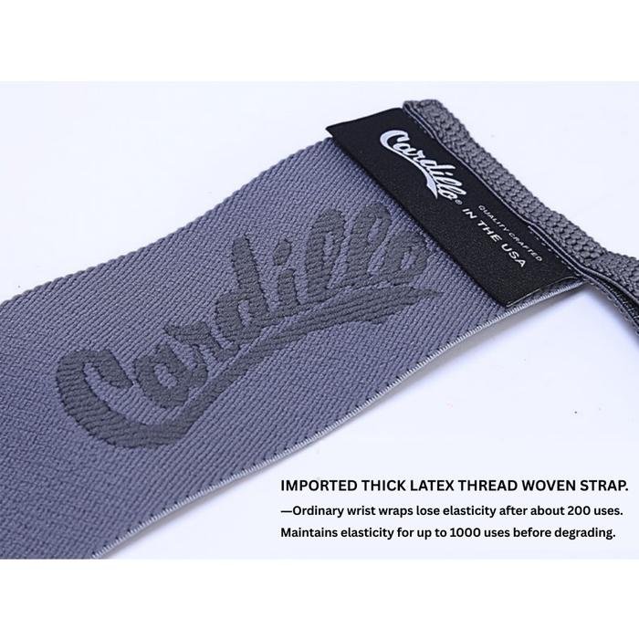 Wrist Wrap Cardillo 4mm Stiff – Support Gym Powerlifting Weight Deadlift Olympic - Dark Grey
