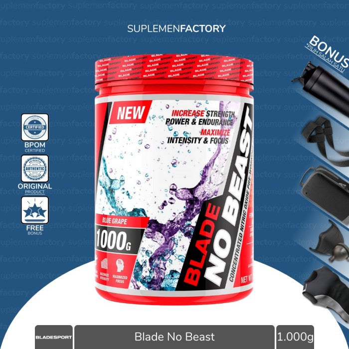 Blade No Beast 1 Kg 1000 Gram Pre Workout Bladesport Halal