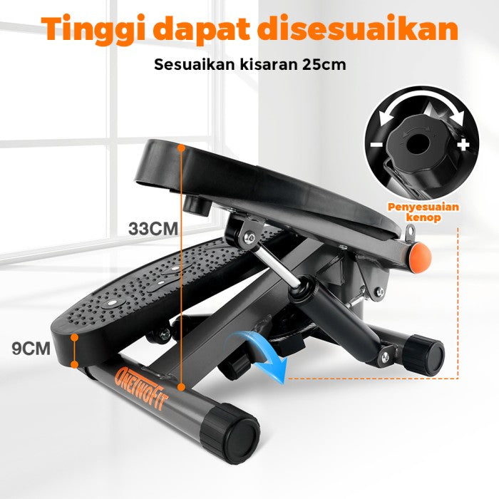 OneTwoFit Mini Stepper Air Climber Stepper Alat Fitness Olahraga Alat Gym Stepper