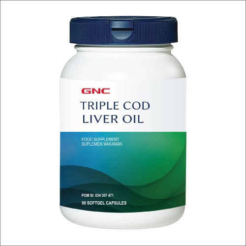 GNC TRIPLE COD LIVER OIL - 90 KAPSUL LUNAK (011222)