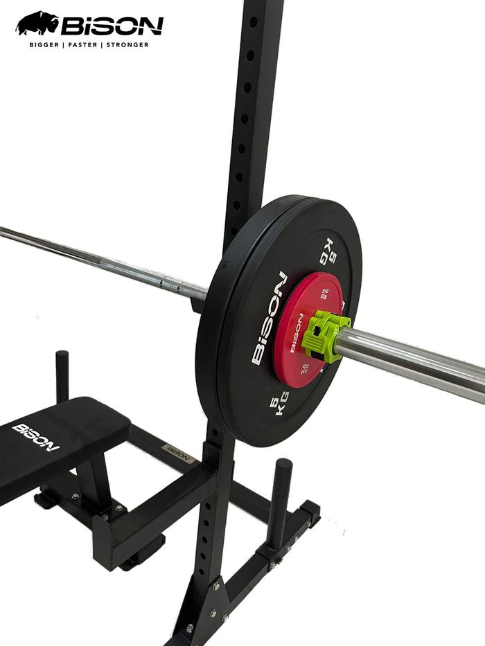 Bison Half Rack 50mm Classic Gym Fitness