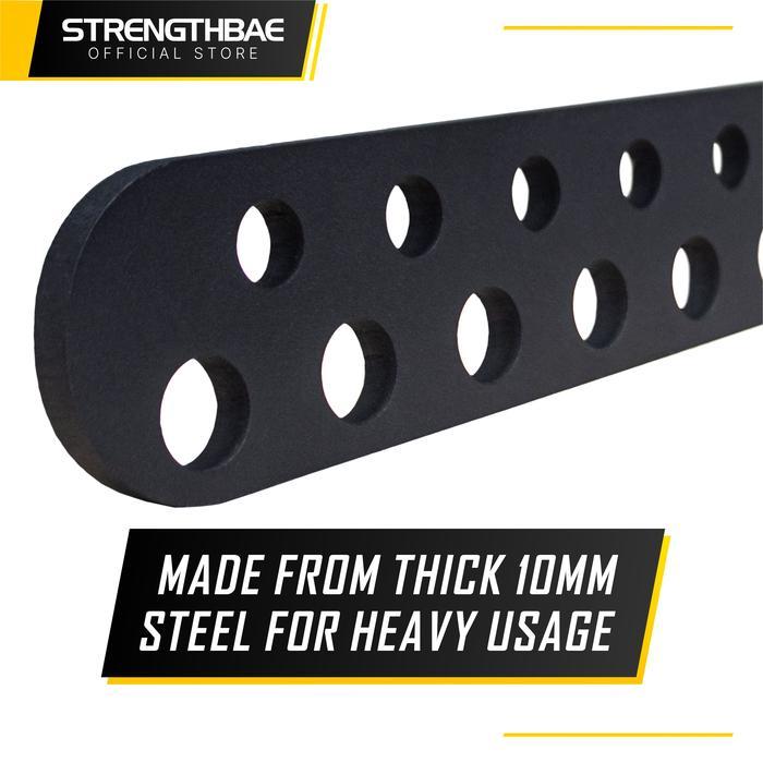 Adjustable Pulldown and Row Bar STRENGTHBAE Pull Down Cable Row Attachment Back Machine Functional Trainer D-Handle