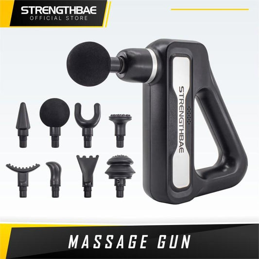 Massage Gun STRENGTHBAE Alat Pijat Otot Deep Tissue Massager Elektrik