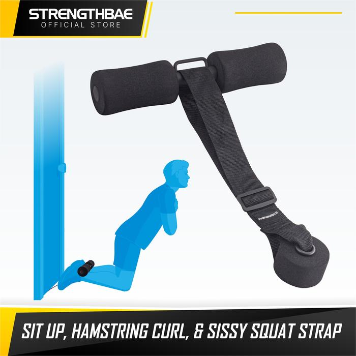 Sit Up & Hamstring Curl & Sissy Squat Strap STRENGTHBAE Nordic Abs Gym