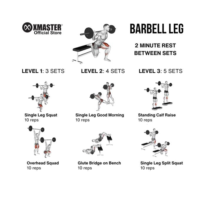 XMASTER Bundle - CPU Bumper Plate Set 140kg + Training Barbell 15kg + Plate Storage + Change Plate