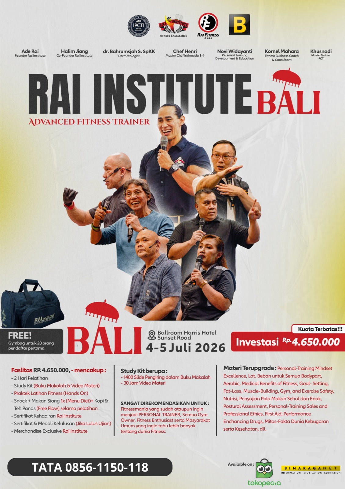 Sertifikasi Personal Trainer Fitness Rai Institute - Pelatihan Kesehatan