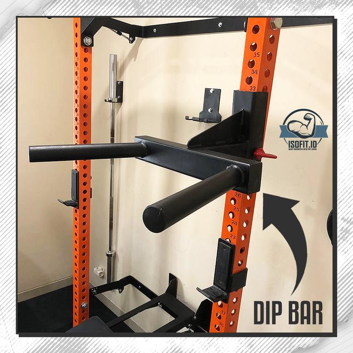 Foldable Pull Up & Squat Rack Climbing Frame / Multifunction Wall Mounted Squat Rack / Squat Rack Lipat Minimalis - HFCR03 DIP BAR
