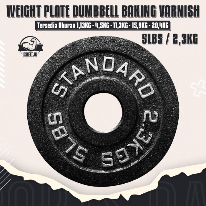 BV Electroplated Weight Plate Barbel / Plat Pemberat Barbel - 25LBS