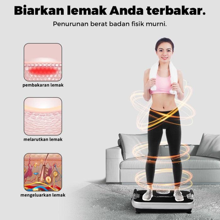 OneTwoFit Exercise Vibration Machines Multifungsi Slim Exercise Fitness Machine Alat Pelangsing Mesin Getar