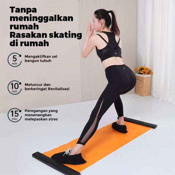OneTwoFit Sliding Mat Portabel Alat Olahraga Gym Sport Gesek Glider