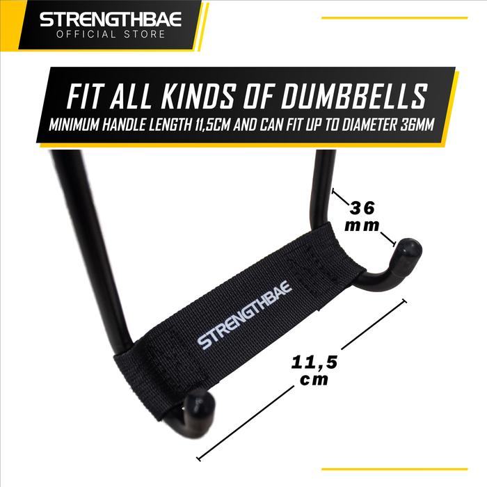 Dumbbell Spotter STRENGTHBAE Mad Spotter Alat Bantu Angkat Dumbel Dumbell Safety Hook Dumbbel Dambel