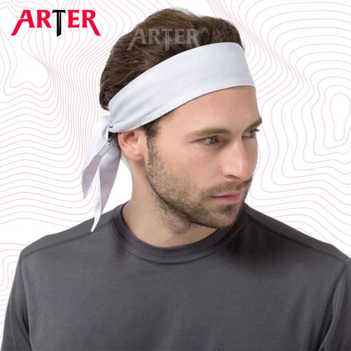 ARTER Tenis Bandana Headband Tennis Sport Hairbands Olahraga Gym Yoga - Hitam