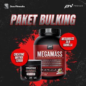 [BUNDLE] PROVUS Megamass 3LB Vanilla + Creatine Matrix 120GR