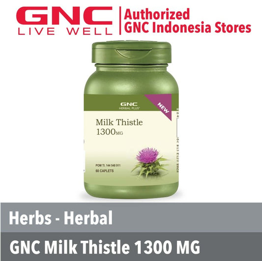 GNC Herbal Plus Milk Thistle 1300 - 60 Kaplet (186780)