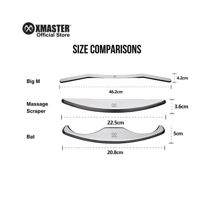 XMASTER Fascia Stainless Steel Massage Tool Set