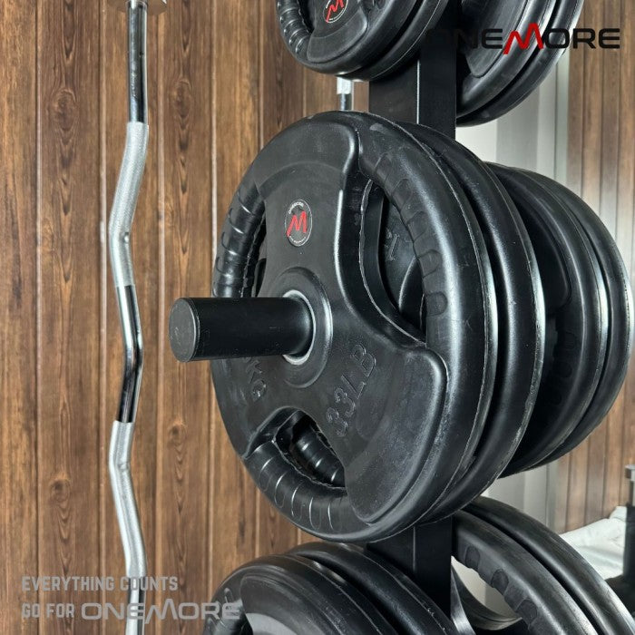 Rak Barbel ONE MORE Barbell dan Plate Rack