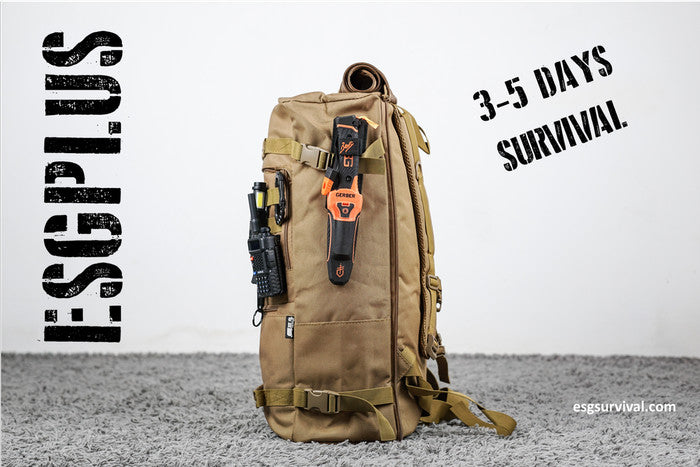 ESG ESSENTIAL 50 SURVIVAL BAG - TAS KESELAMATAN DARURAT LENGKAP - Hitam