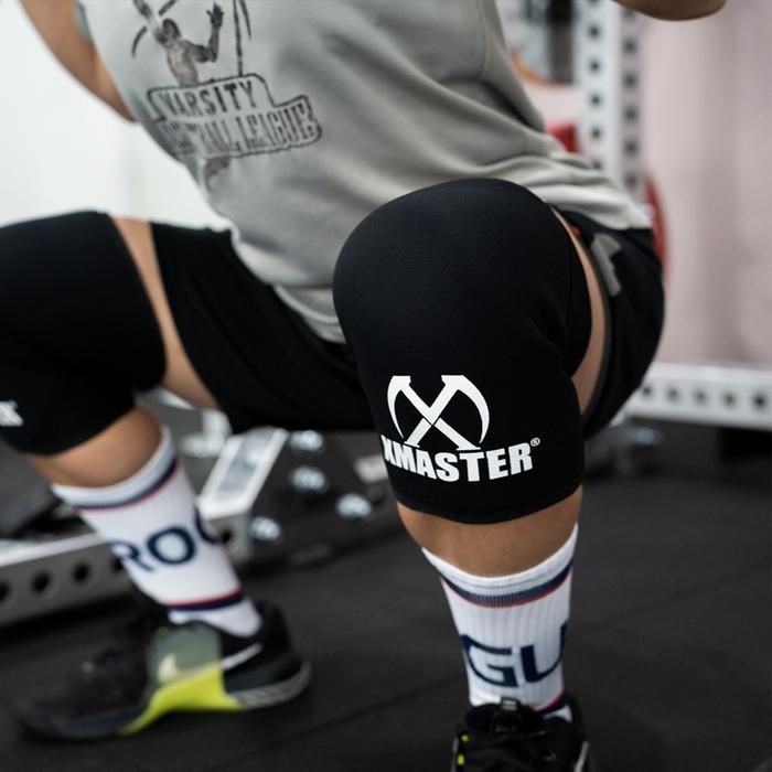XMASTER Knee Sleeves 7mm – Pelindung Lutut Deadlift & Squat Gym - Red, S