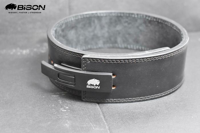 Bison Lever Belt Weight Lifting Power Belt Sabuk Fitness for SBD - S 10mm