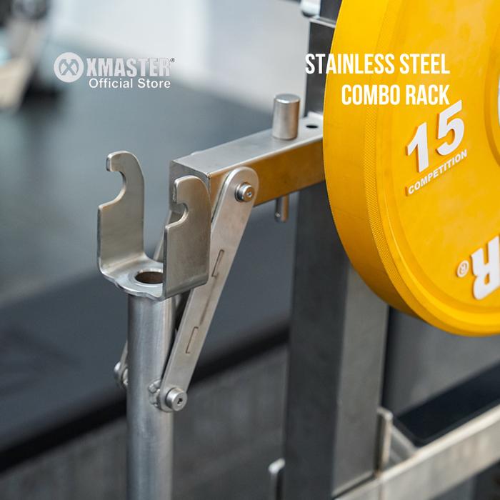 XMASTER Stainless Steel Squat Combo Rack IPF Powerlifting