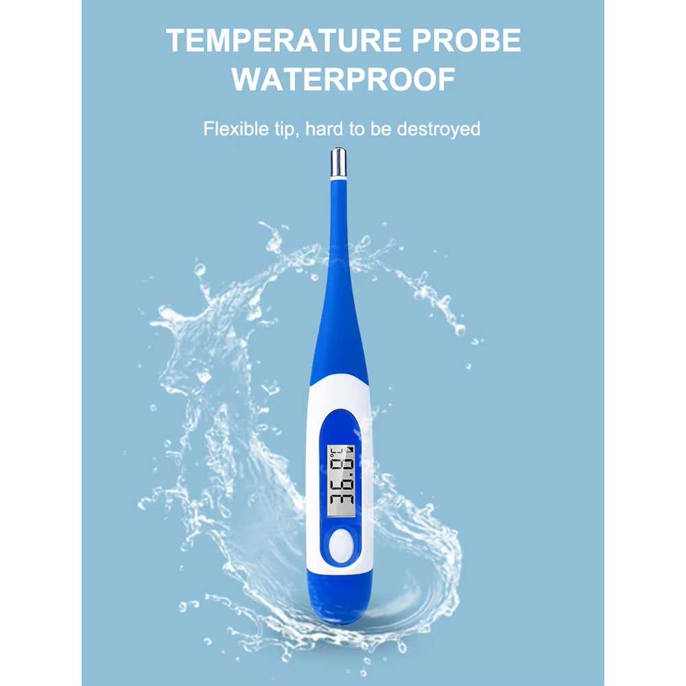Bercom Termometer Badan Digital LCD Display Waterproof Flexible Tip - DT008