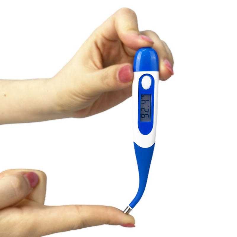 Bercom Termometer Badan Digital LCD Display Waterproof Flexible Tip - DT008