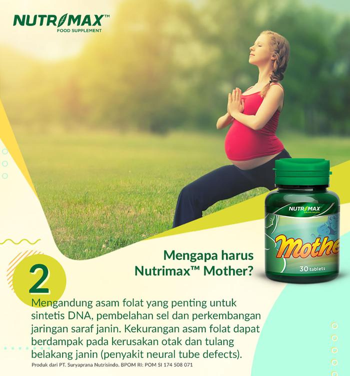 Nutrimax Mother 30 Tablet Vitamin Mineral Gizi Kehamilan Menyusui Ibu Anak