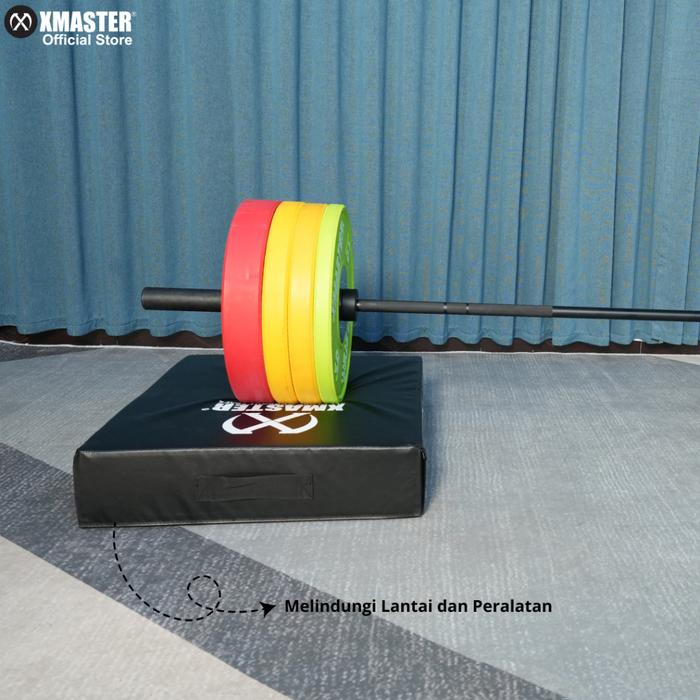 XMASTER Crash Pad Deadlift – Drop Pad Peredam Suara & Pelindung Lantai Home Gym Barbell Mat Weightlifting Crossfit