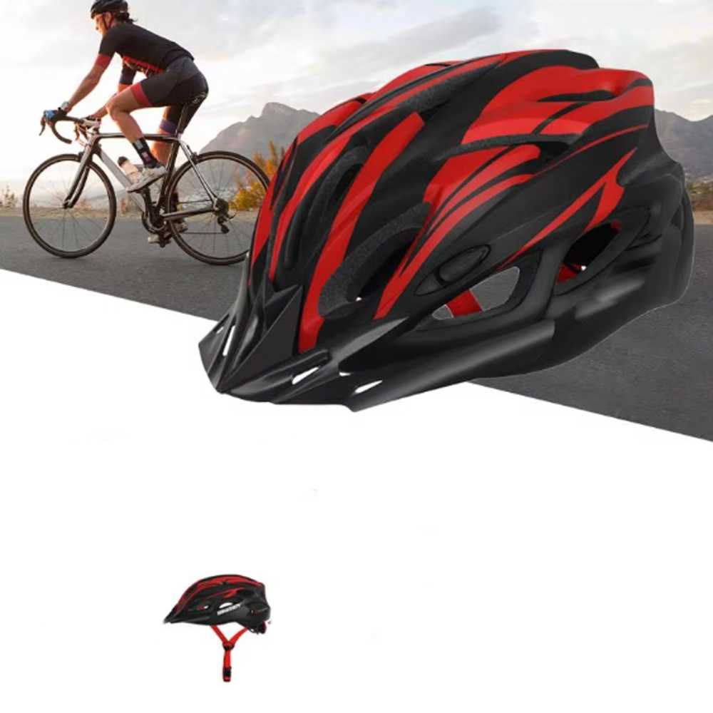 BIKEBOY Helm Sepeda Scooter Bicycle Helmet Breathable with Tail Light - A01-C