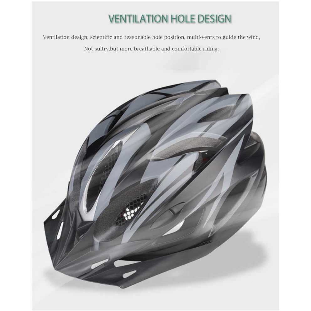 BIKEBOY Helm Sepeda Scooter Bicycle Helmet Breathable with Tail Light - A01-C
