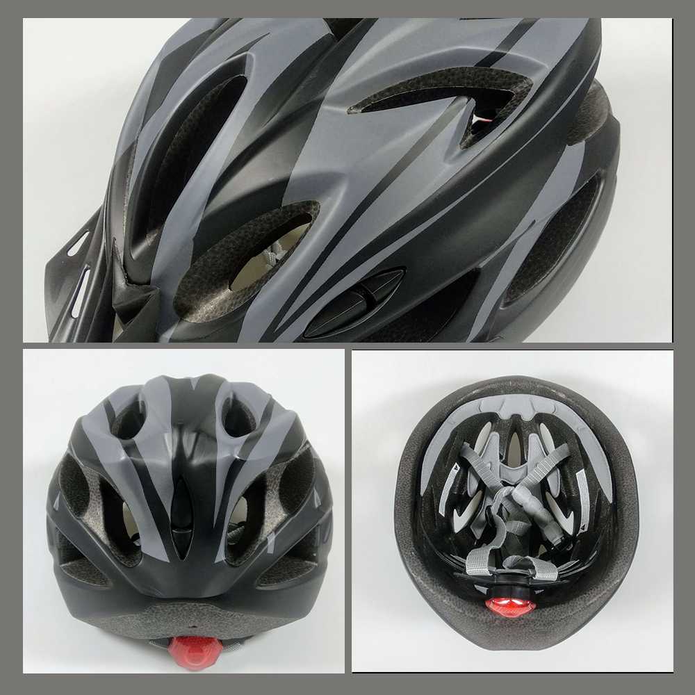 BIKEBOY Helm Sepeda Scooter Bicycle Helmet Breathable with Tail Light - A01-C