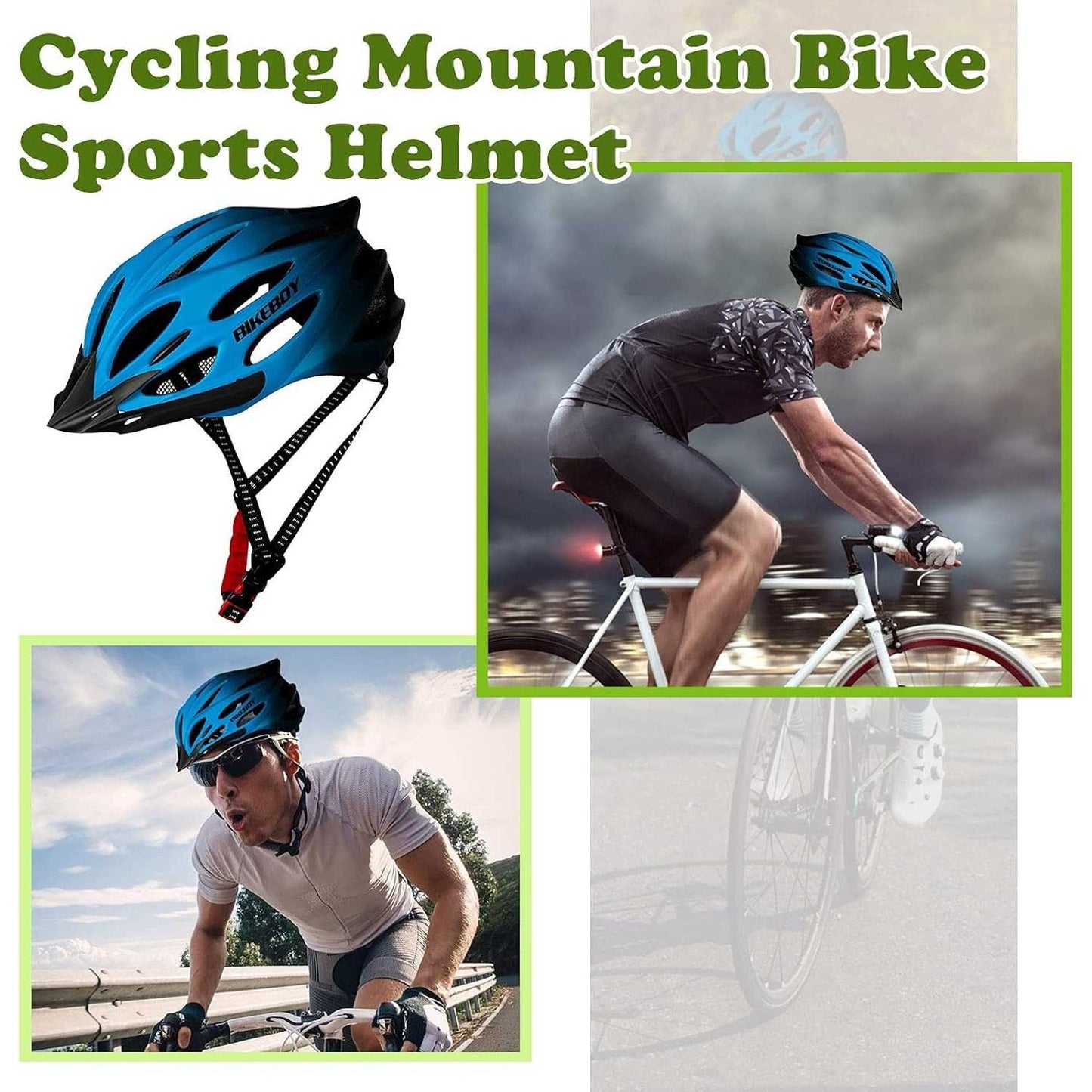 BIKEBOY Helm Sepeda Scooter Bicycle Helmet Breathable with Tail Light - BK-168