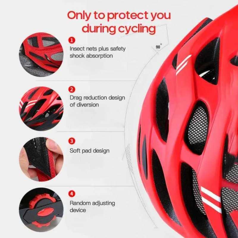 BIKEBOY Helm Sepeda Scooter Bicycle Helmet with Tail Light - BK-168