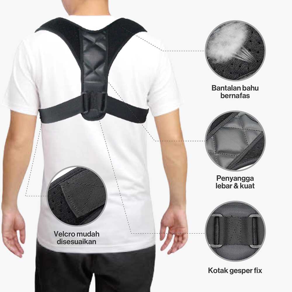 Boodun Tali Body Harness Korektor Postur Punggung Size M - BBJ-15