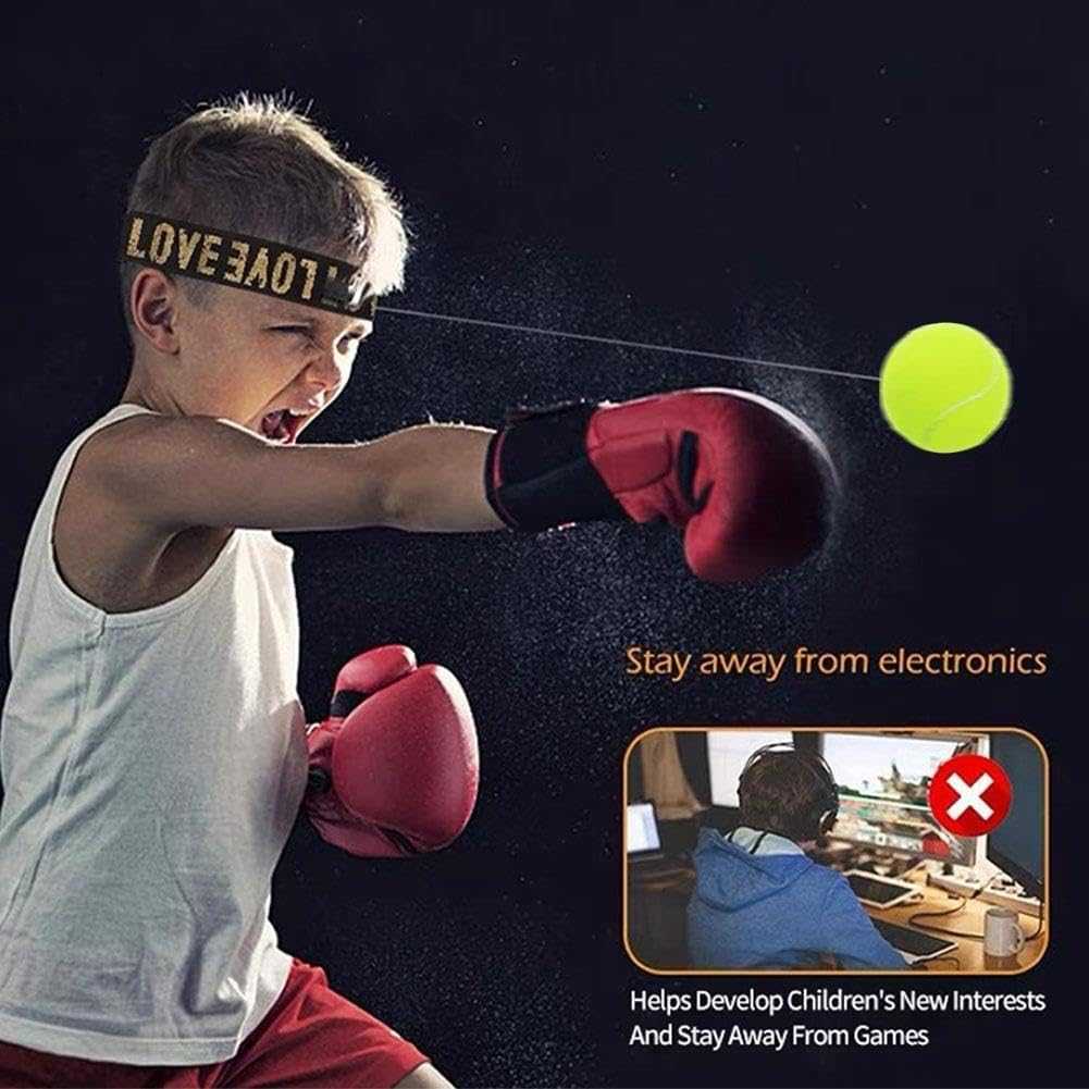 Boxing Reflex Ball Training Love with Headband - HC408