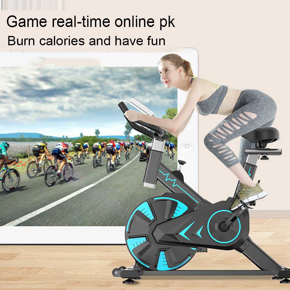 BSKEN Sepeda Statis Gym Spinning Bike Adjustable with Speedometer - 585A